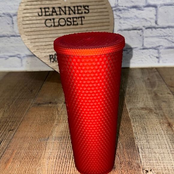 Starbucks Studded Tumble Venti Cup Red Jelly Coffee Cup Mug *has flaw - Picture 6 of 10